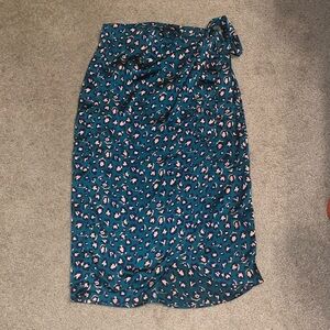 E.ssue Silky Cheetah Print Skirt